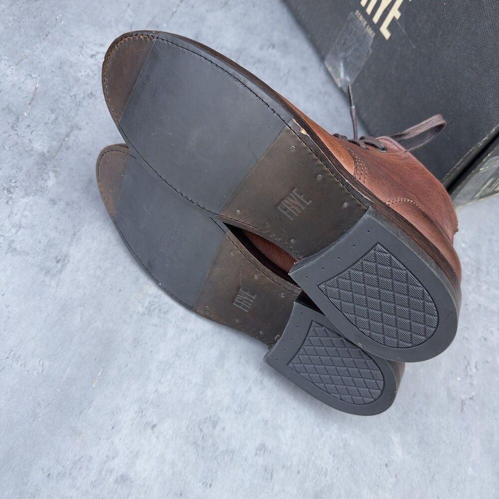 Frye Will Chukka Boots Men’s 8M Copper Brown Leather Cap Toe 3487789-COP New - Picture 4 of 10